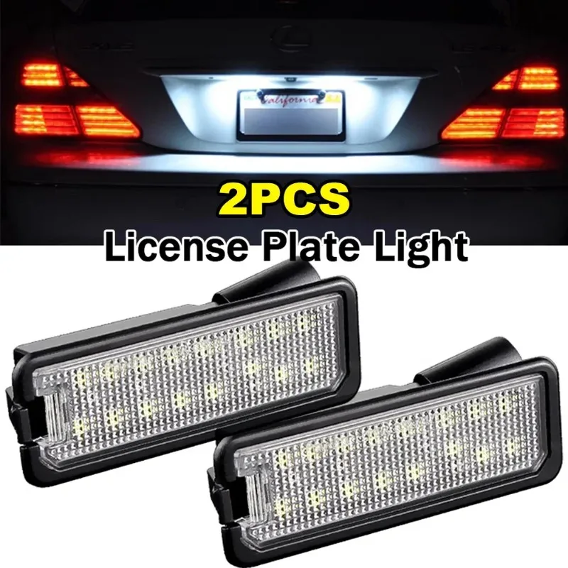 

For Volkswagen Polo 6N2 9N 6R 6C Passat B6 B7 B8 LED Rear License Number Plate Light CANBus Error Free Car Accessories 1/2pcs