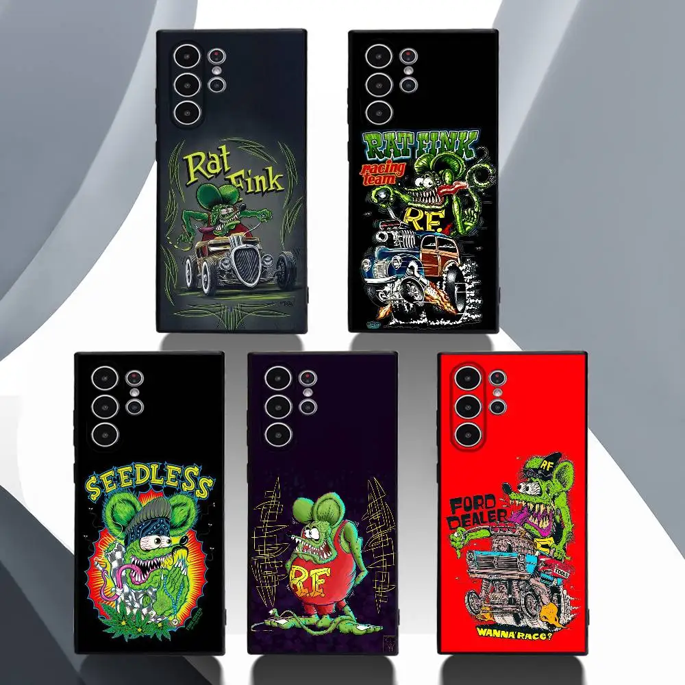 

Modified Culture R-Rat F-Finks Phone Case For Samsung Galaxy S25 S24 S22 S23 Ultra S21 S20 Plus 5G Protective Silicone Funda