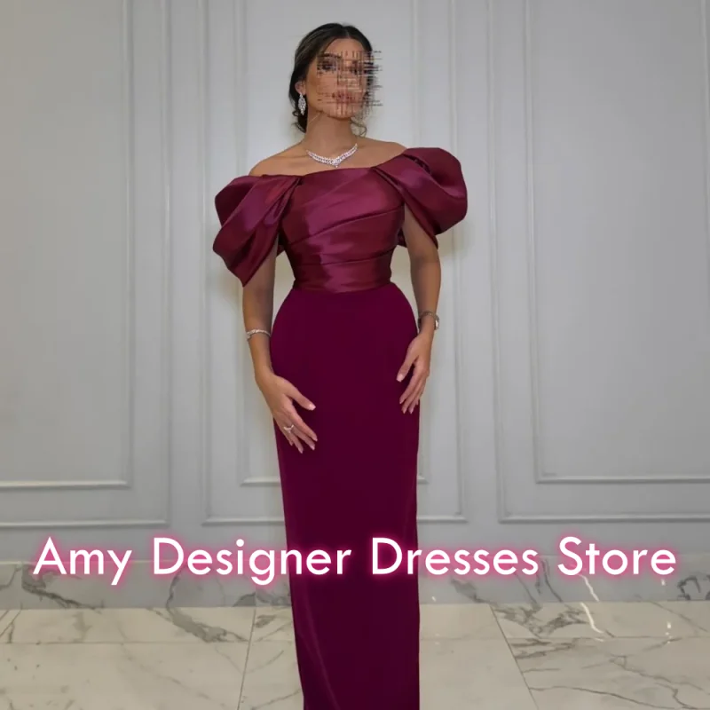 Wykwintne suknie wieczorowe typu bateau, luksusowe suknie syreny z falbanami na przyjęcia, rękawy bufki, tren, suknie wieczorowe szyte na miarę, kolekcja 2026.