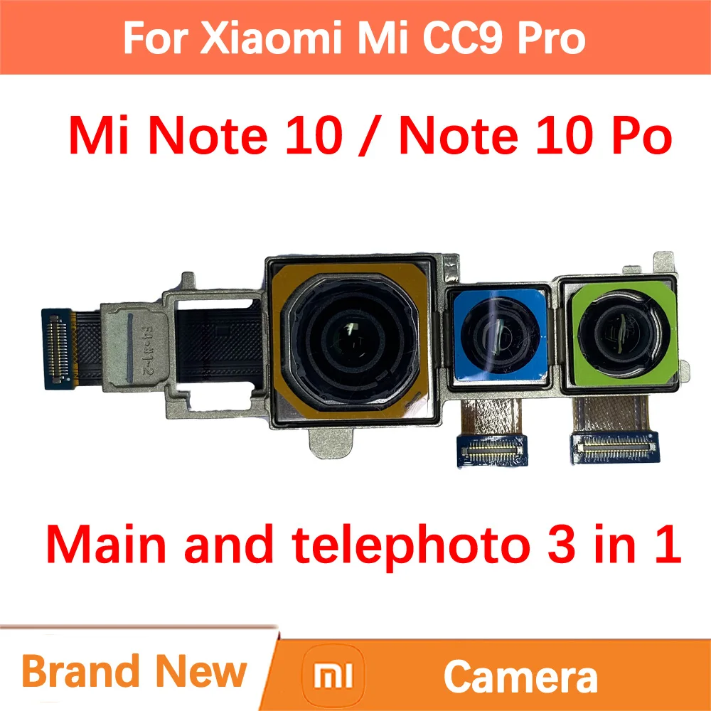 100% Brand New Original Back Camera Module for Xiaomi Mi CC9 Pro M1910F4E Replacement Spare Parts Rear Main Mi Note 10 Pro