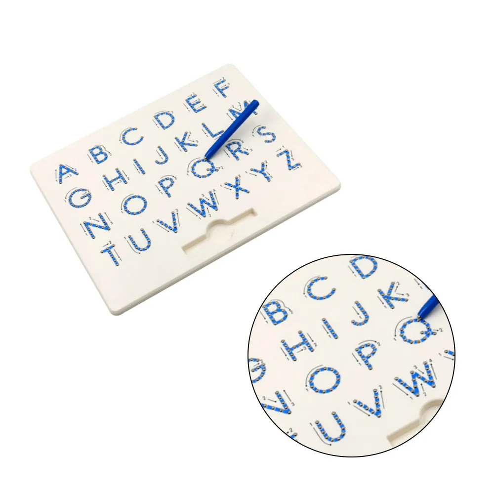マグネット式アルファベットボード-スチールボール-スカイブルー-教育用お絵かきボード-早期学習文字-スケッチパッド-教室用-ホリデーギフト
