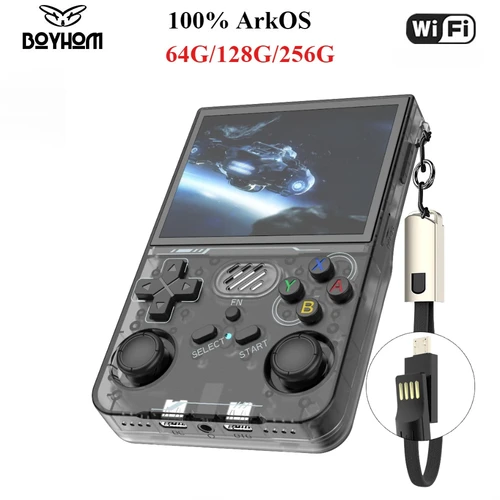 100% ArKOS R36XX consola de juegos portátil Retro sistema Linux pantalla IPS de 3,5 pulgadas 64/128GB/256GB reproductor de juegos R36S versión actualizada