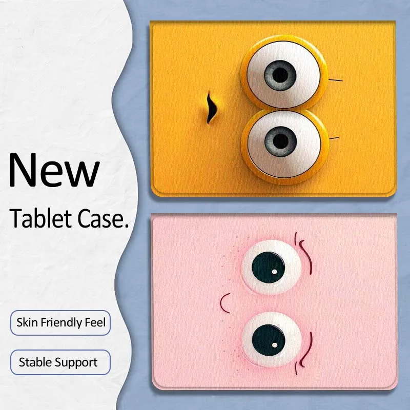 

Cute Pink Eye Face For Xiaoxin Lenovo Tab P12 Extreme Legion Y900 Idea Pro GT 12.1 2025 Foldable Tablet Case Gift