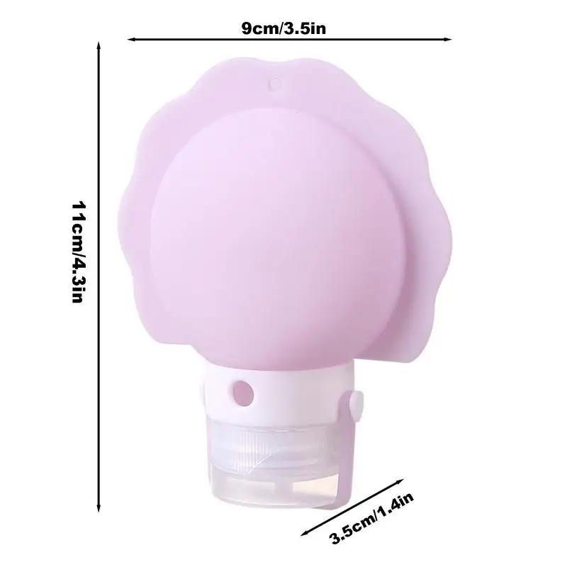 Travel Size Containers Safe Wide Mouth Silicone Containers 3pcs Leak-Proof Cosmetic Container Kits Travel Bottles