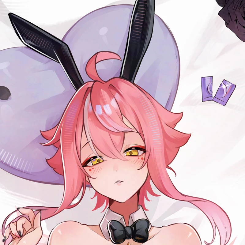 Dakimakura Anime Custom Yulha Pillow Cover Double-sided Print 2WAY Life-size Pillowcase Gifts