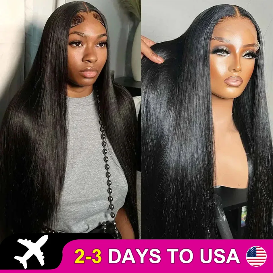 Bone Straight 13x6 HD Human Hair Lace Front Wigs 30 32 Inch Remy13x4 Lace Frontal Wig 5x5 Lace Closure Wig For Women 250 Density