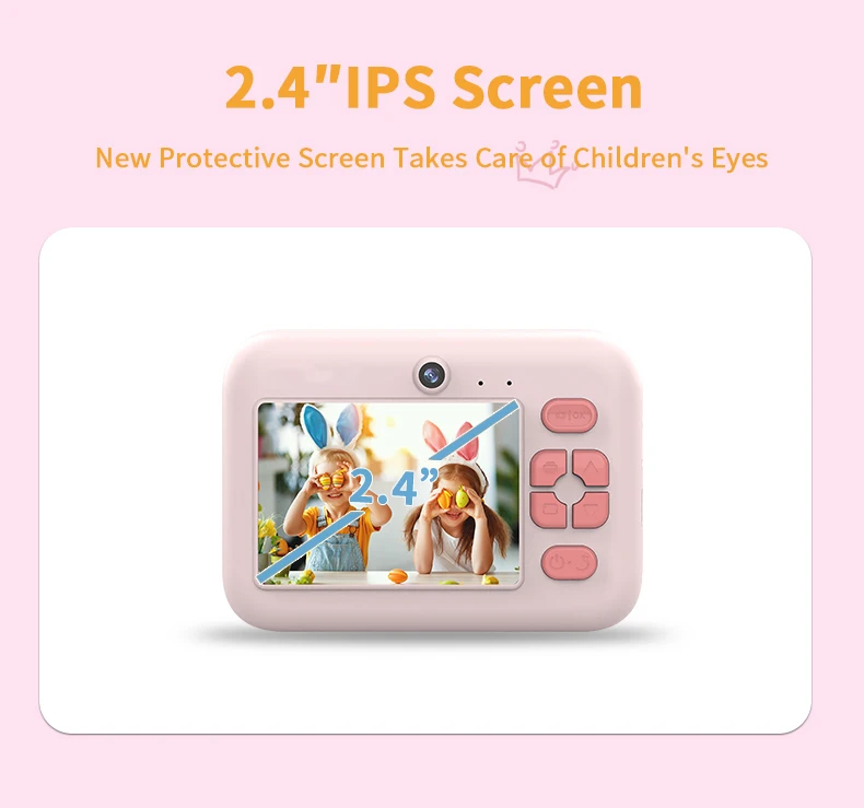 mini camera print K12 Christmas Gift Kids Digital Camera High Quality Cute Instant Print CMOS Imaging Sensor