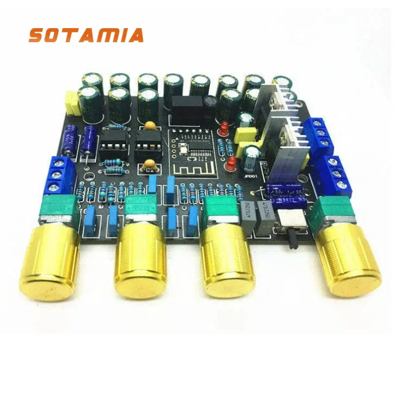 

SOTAMIA Bluetooth Pre-stage Pre-tone Board Lossless HIFI Decoding 2604 Op Amp 2.0 Channel Sound Tuning Board