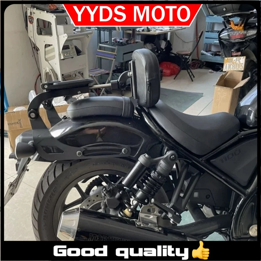 【Good quality】For HONDA Rebel 300 500 CM300 500 backrest Multifunctional folding backrest for honda rebel cm300 500