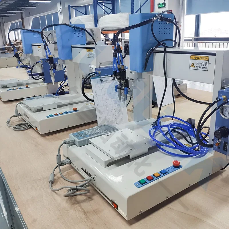 Three-axis automatic glue machine, double-liquid glue valve dispensing spraying, flexible programming of any trajectory