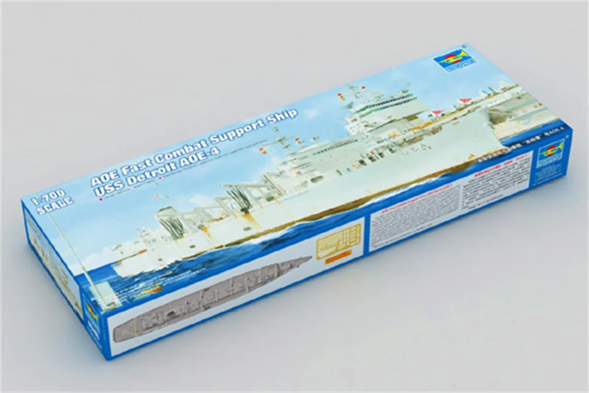 

Trumpeter масштаб 1/700 AOE быстрая боевая поддержка корабля USS Детройт (AOE-4) военная пластиковая модель в сборе # 05786