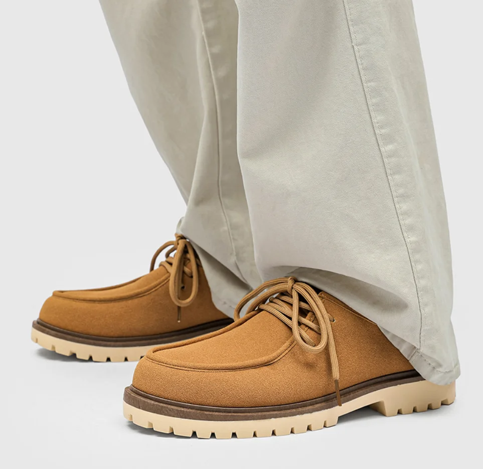 الرجال الرجعية حذاء كاجوال فو الجلد المدبوغ الدانتيل متابعة رجل مريح القيادة عمال أحذية الرجال تنوعا أحذية مصممين Zapatos Hombre #5