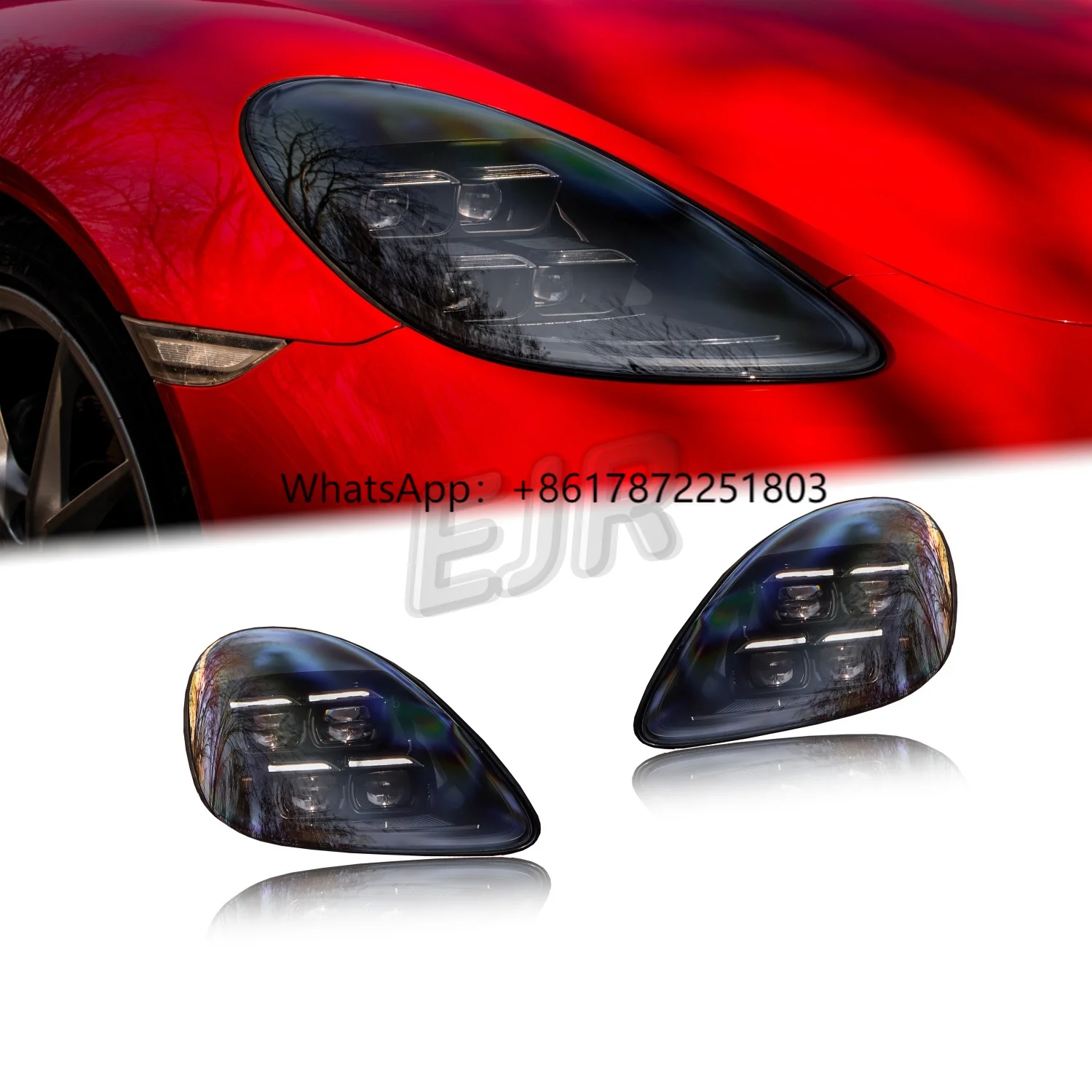 

Car Head Light 981 Headlight Upgrade to 2025 Pdls Style Led Headlights for 2013 2014 2015 Porsche Cayman Boxster