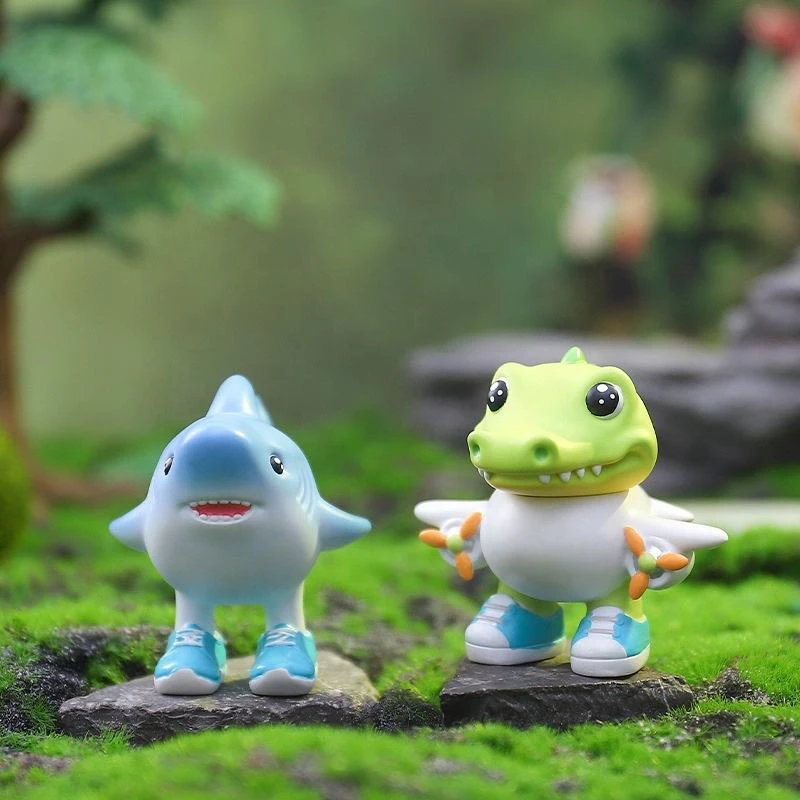 미스터리 블라인드 박스 세트 장난감 이탈리아 브레인롯 텅 텅 사후르 애니메이션 레진 피규어 미니 피규어 블라인드박스 모델 인형 선물