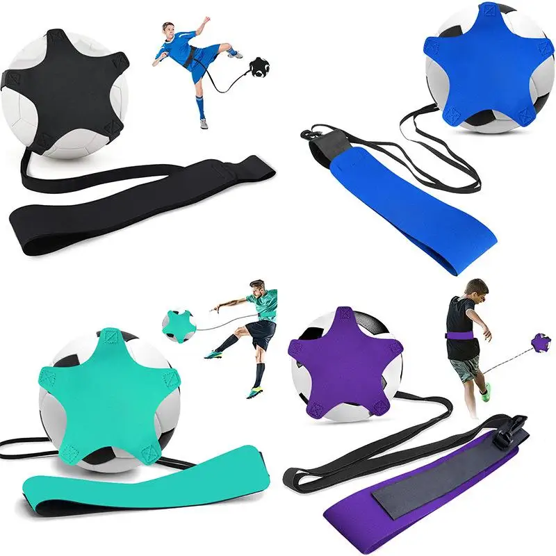 

1Pc Football Kick Trainer Adjustable Soccer Training Elastic Belt Solo Soccer Ball Strike Auxiliary Football Training Equipment