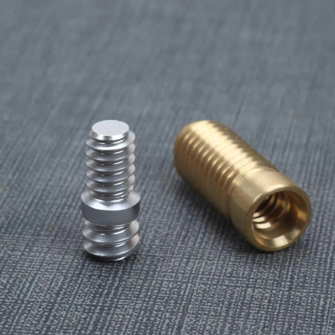 

Thread 5/16-14 Screw with Brass Insert For Wood Joint Protector Making Billiards Parts
