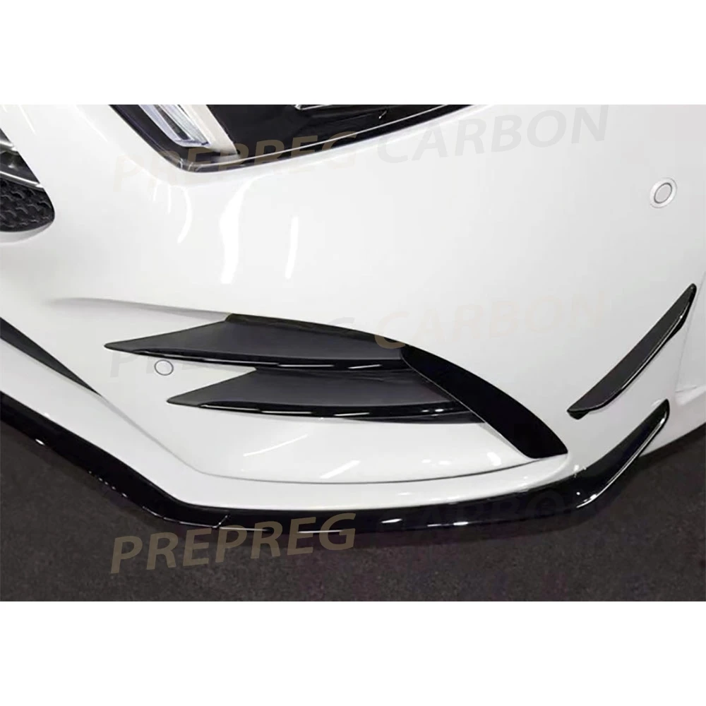 

7Pcs Front Bumper Lip Front Spoiler Flaps Canard for Mercedes Benz A Class W177 A35 AMG Sedan 2019 2020 2022