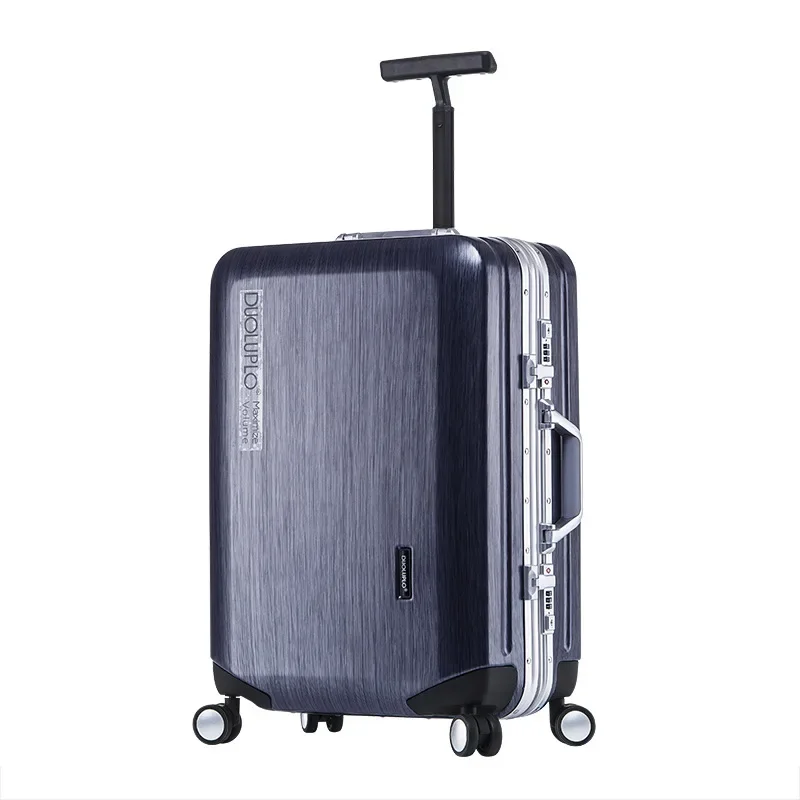 Aluminum Frame Rolling Luggage Travel Suitcase Single Pole Ultra Light Trolley Case Large Capacity Trunk Student Box Password