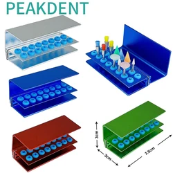 Wiertła dentystyczne blokada aluminiowa skrzynka z możliwością wystawienia w autoklawie wiertła dentystyczne futerał do przechowywania 16 otworów z klockiem