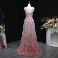 Sharon Said Elegant A Line Evening Dresses Criss-cross Luxury Beaded Women's Formal Wedding Guest Party Gowns SS709 Customized 3