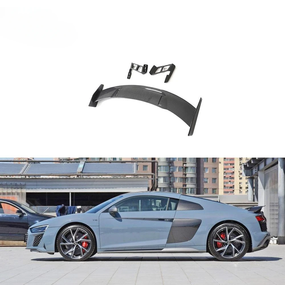 

Prepreg Dry Carbon fiber R8 Rear Trunk Spoiler Wing for Audi R8 V10 2023 2024