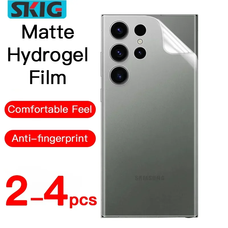 

2-4PCS Matte Hydrogel Film for Samsung Galaxy S25 S24 S23 S22 S21 S20 Ultra Plus FE Screen Protector Back Film Not Glass