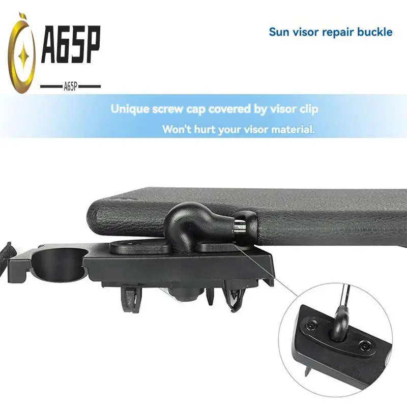 

A65P-автомобильный комплект для ремонта солнцезащитного козырька с фиксированной пряжкой для Jeep Wrangler JK 2007-2017, автомобильные аксессуары