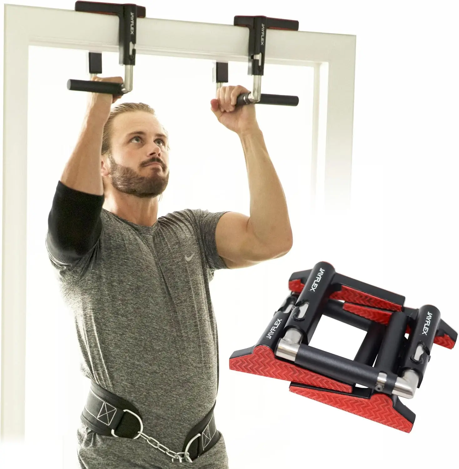 Compact Pull Up Bar - Pull Up Bar Door Frame for Work from Home Fitness - Adjustable Door Frame  Bar Ha