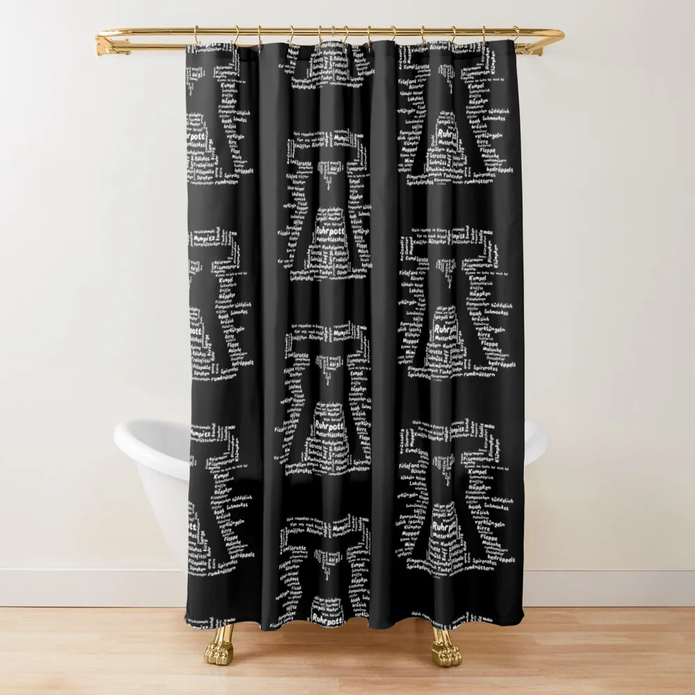 

Dialect in form - coal mine II Shower Curtain Waterproof Fabric Bathroom Bathroom And Shower Curtain