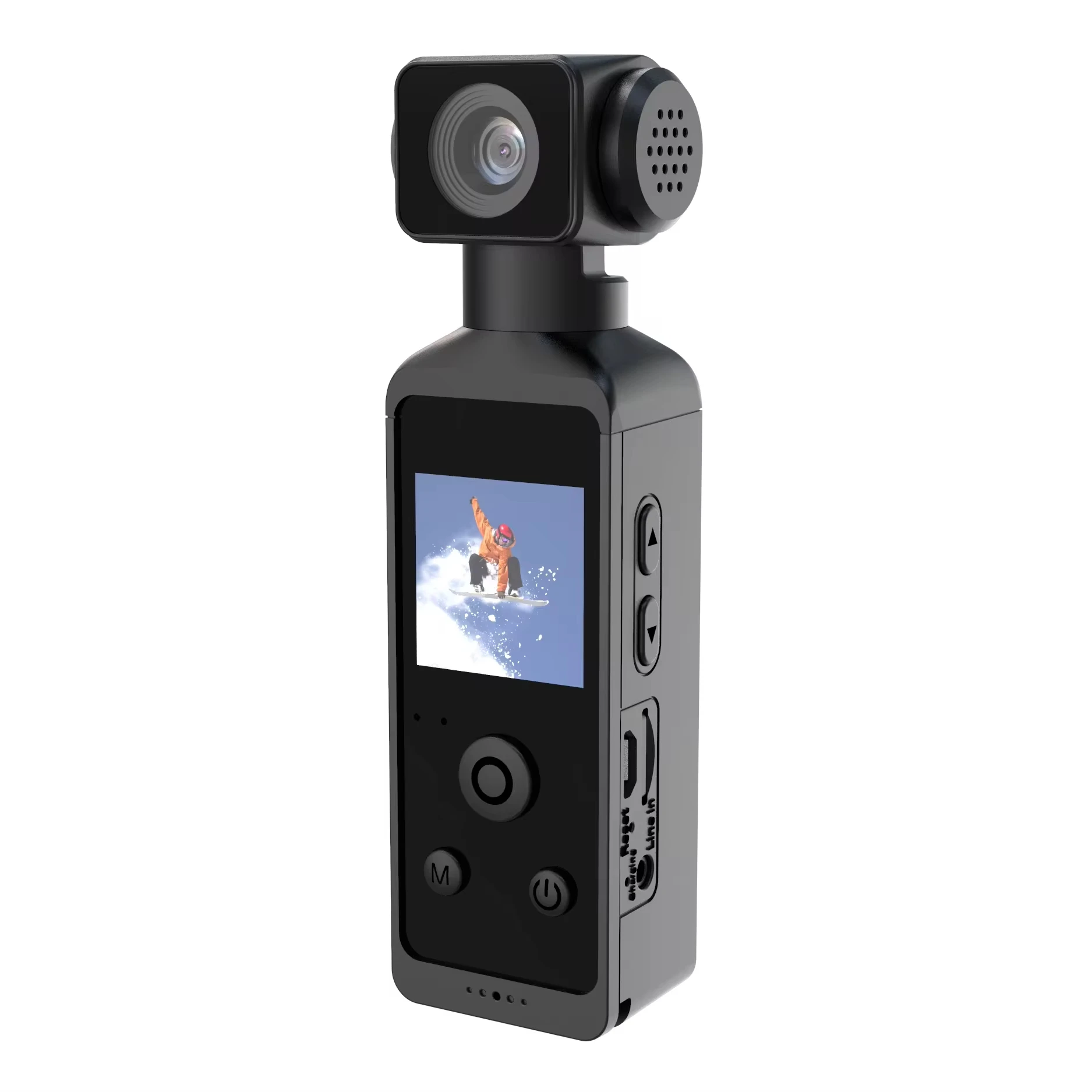 

4K Ultra HD Pocket Action Camera 270 Rotatable Vlog Wifi Mini Sports Cam Waterproof Case Helmet Travel Bicycle Driver Recorder