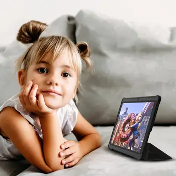 Tablet Pritom 7 cali, Android 13 Quad Core, 4 GB (2 + 2 GB wirtualnej) pamięci RAM, 32 GB pamięci ROM, Wi-Fi, podwójny aparat, USB C, ze skórzanym etui 12 best sales tablet ogniowy - №2