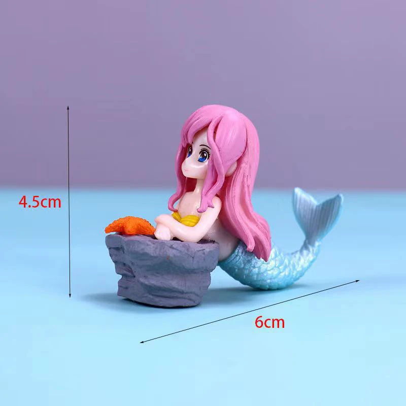 Aquarium Little Shell Mermaid Princess Ornament Miniature Figurines Fish Tank Decorations