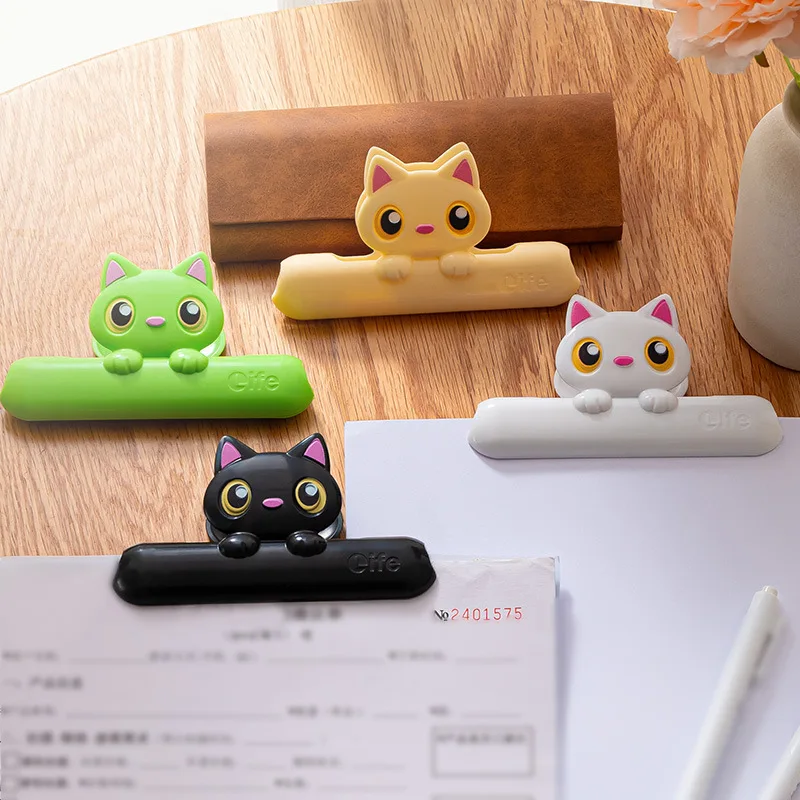 Multi-Purpose Cat Sealing Clips Food Storage Bag Sealer Clips for Kitchen Fresh Keeping Document Photo Diary Decor view 3