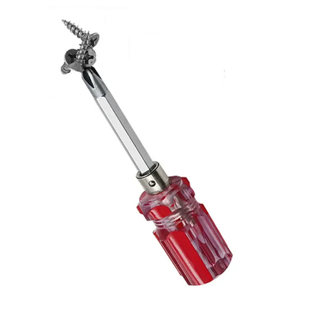 Nützlicher Phillips/Schlitz/Dual-Purpose ohne/mit magnetischem Schraubendreher, tragbares Mini-Handwerkzeug mit kurzem Griff, passend für Demontage/Reparatur – Detail 5