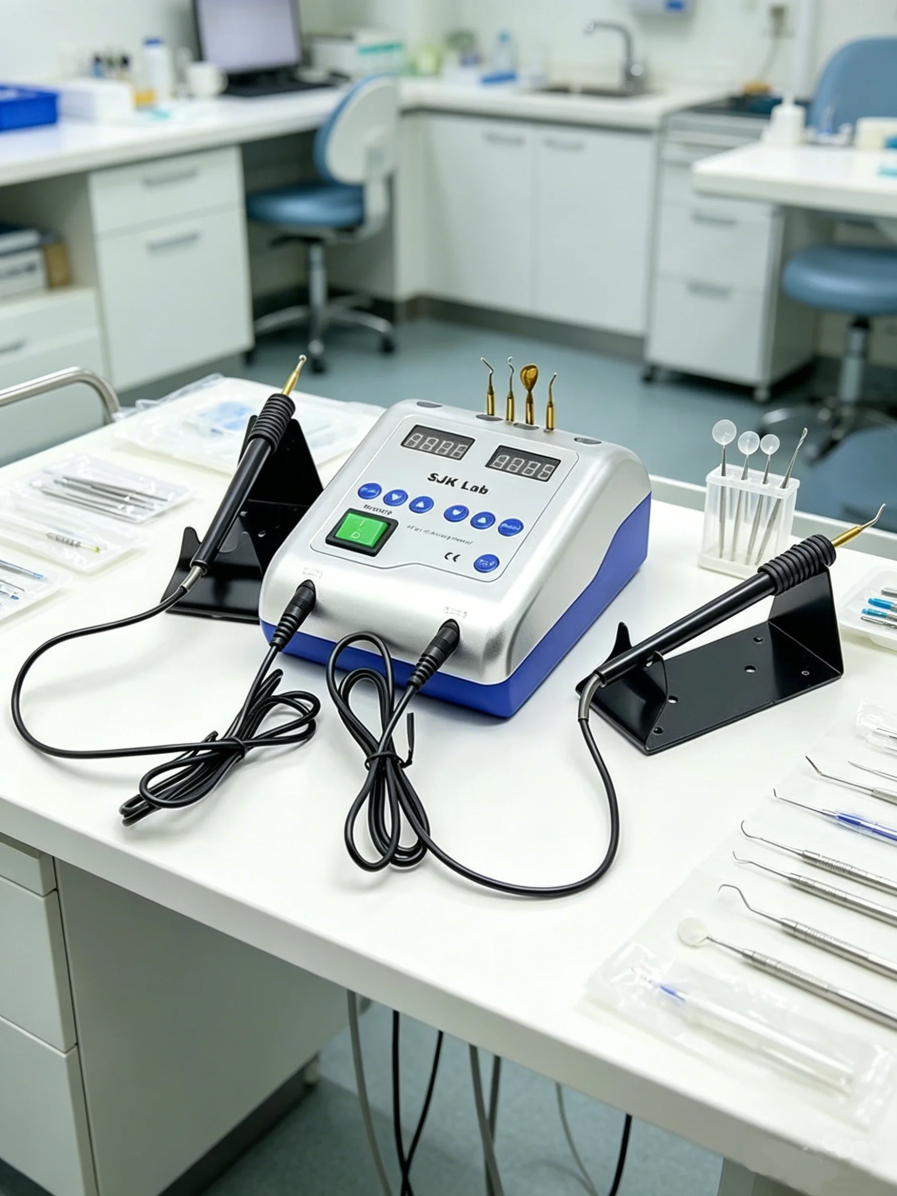 Electric Wax Carver Dental Model Carving Pen Dual-Pen Electric Wax Spatula Wax Heating Equipment Precision Temperature Control
