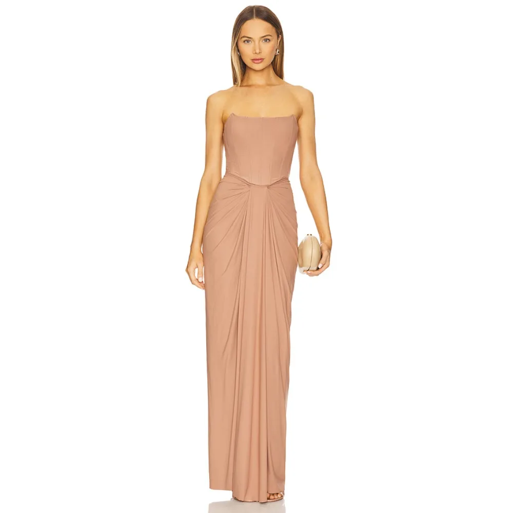 Customized Pleated Evening Dresses Luxury Bodycon Maxi Party Dress Mermaid Ankle Length Formal Prom Gowns for Women 2026