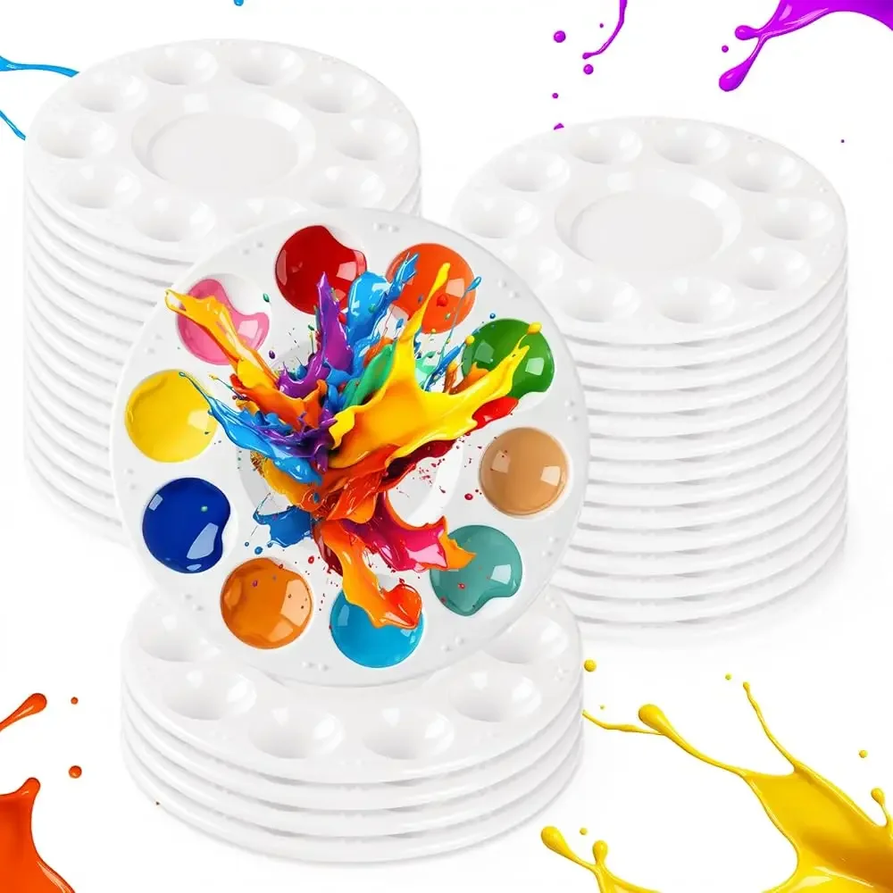 

Набор из 20 пластиковых палитр для красок, акварельных палитр, подставок для красок для детей