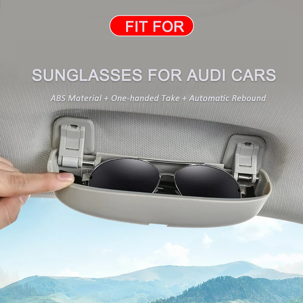 Glasses Case Sunglass Holder Car Glasses For Audi A4 B8 B9 A3 8V Q3 Q5 Q7 2013 2014 2015 2016 2017 Accessories