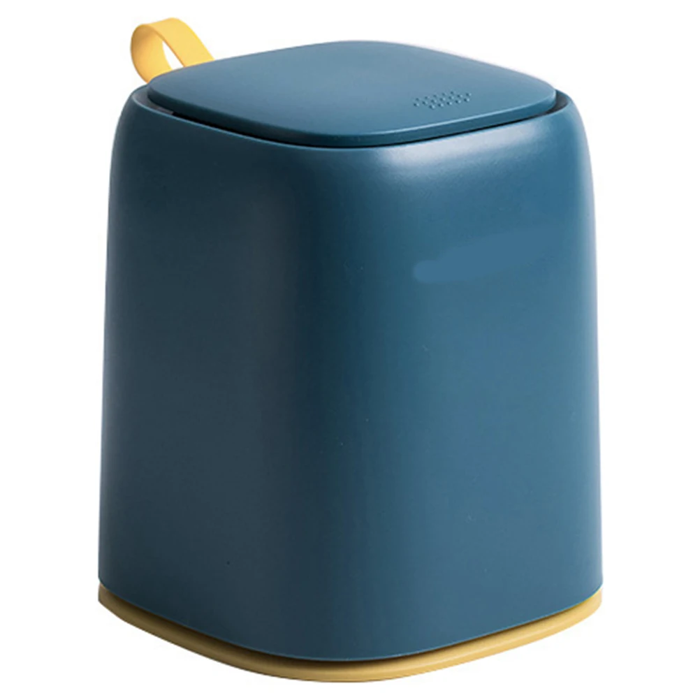 

Mini Portable Trash Can Simple Fashion Desktop Garbage Container Easy Use Wash Ideal Bathroom Home Office Safe