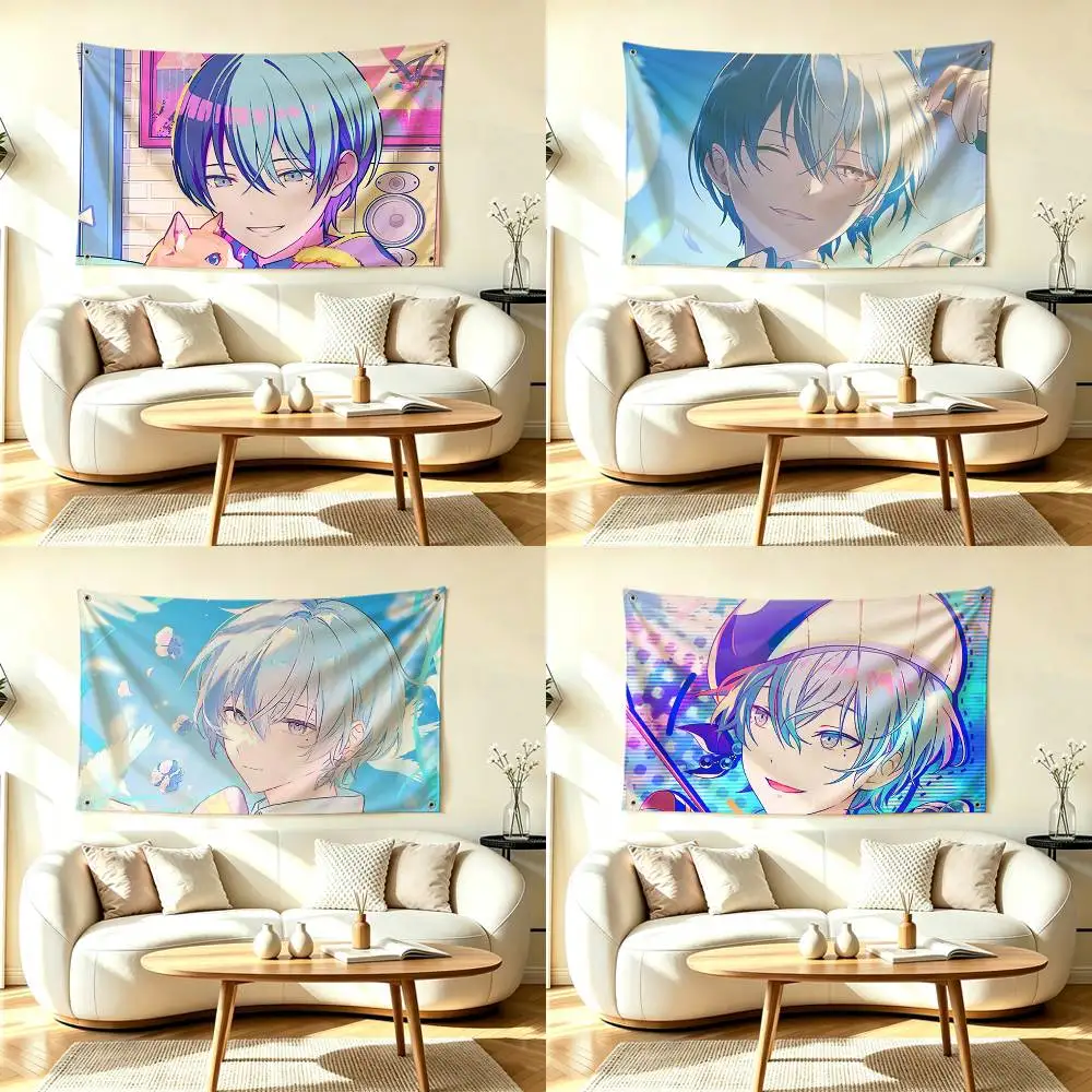 G-Game Project Sekai Aoyagi Toya  Flags Wall Hanging Tapestry Outdoor Garage Room Decorative flag Background Blanket