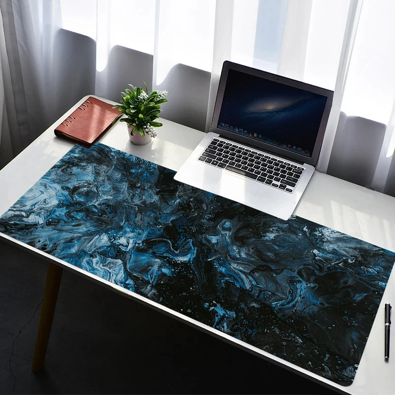 

Mouse Pad PC Non Slip Rubber Mousepad Laptop Gamer Cabinet HD Keyboard Pad Office Computer Gaming Strata Liquid Desk Mouse Mat