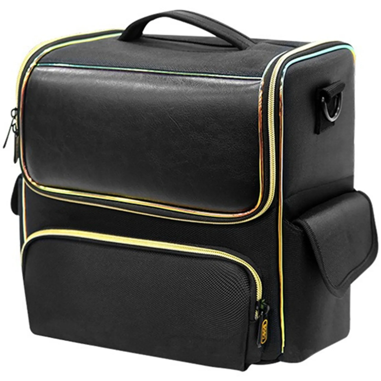 Waterproof Makeup Bag Shoulder Cosmetics Storage Handbag Nail Art Toolbox Embroidered Suitcase Multi Layer Travel Toiletry Case