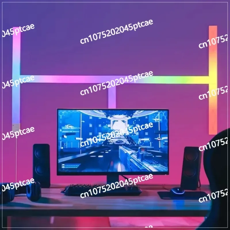 Room Decoration DIY Smart Light Emitting Diode  Wall WIFI RGB Night  Light Bar Game Light Application Control