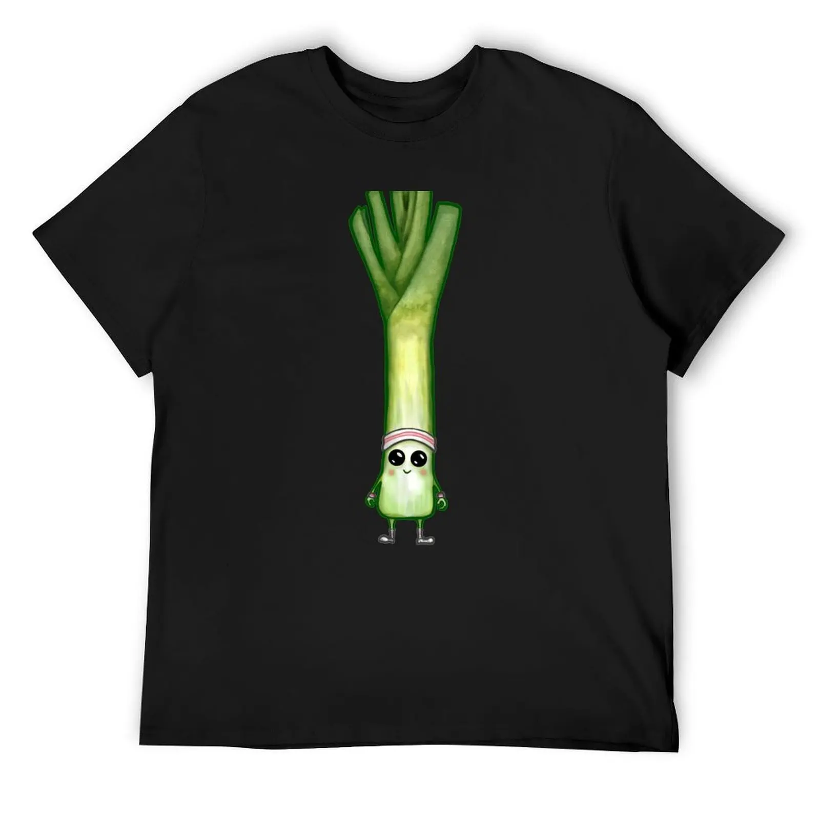 Leek (wimp) - ready for his workout T-Shirt graphic tee shirt summer top boys whites animal prinfor boys men t shirt