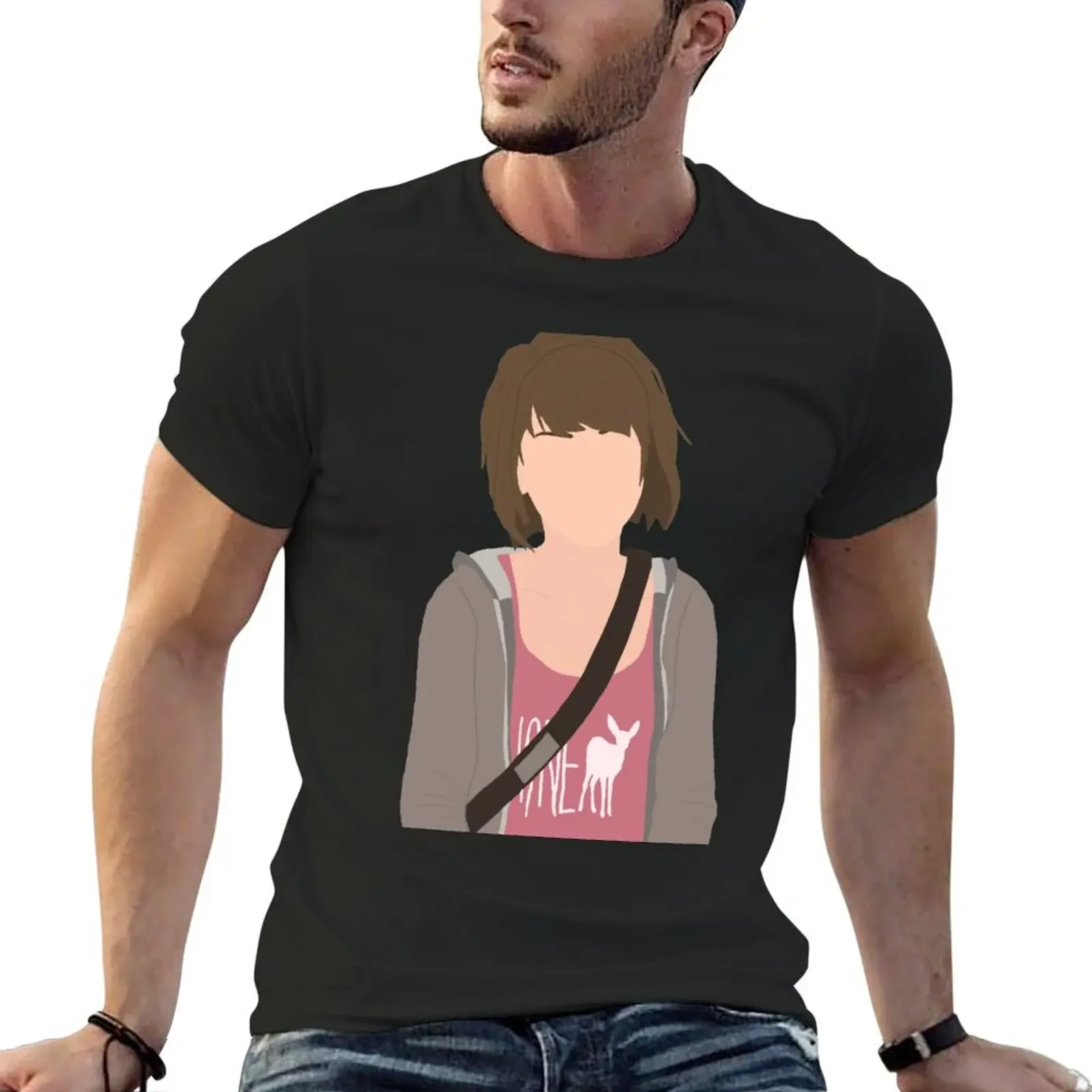 Life is Strange Max Caulfield Sticker T-Shirt aesthetic clothes man t shirt summer tops oversizeds fitted t shirts for men