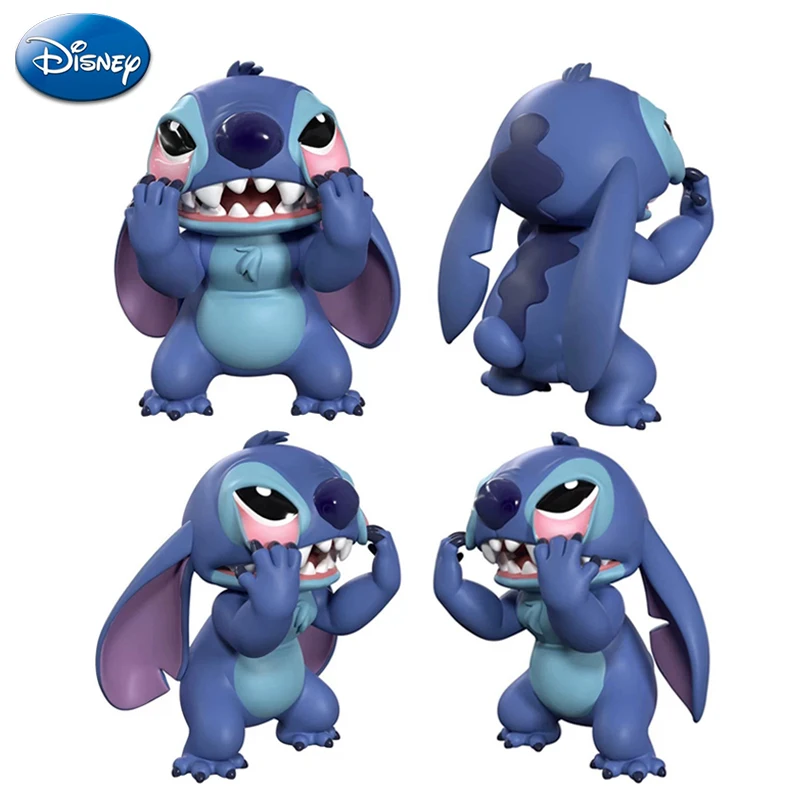 

Disney Stitch Action Figures Cute Cartoon Anime Figure Home Desktop Decoration Doll Model Collecting Toys Children Birthday Gift