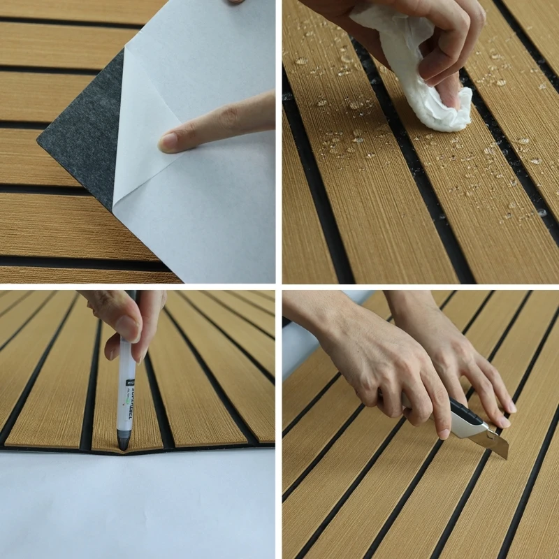 EVA Foam Boat Decking Flooring Non-Slip Marine Carpet Boat Mat Self-Adhesive Mat