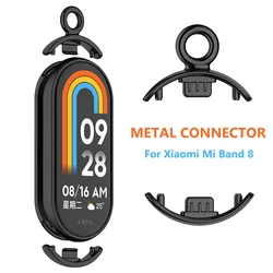 Pendant Necklace For Xiaomi Mi Band 8 Watch Hanging Chain Neck Bracelet Strap For mi band 9 Stainless Steel Metal Chain Buckle
