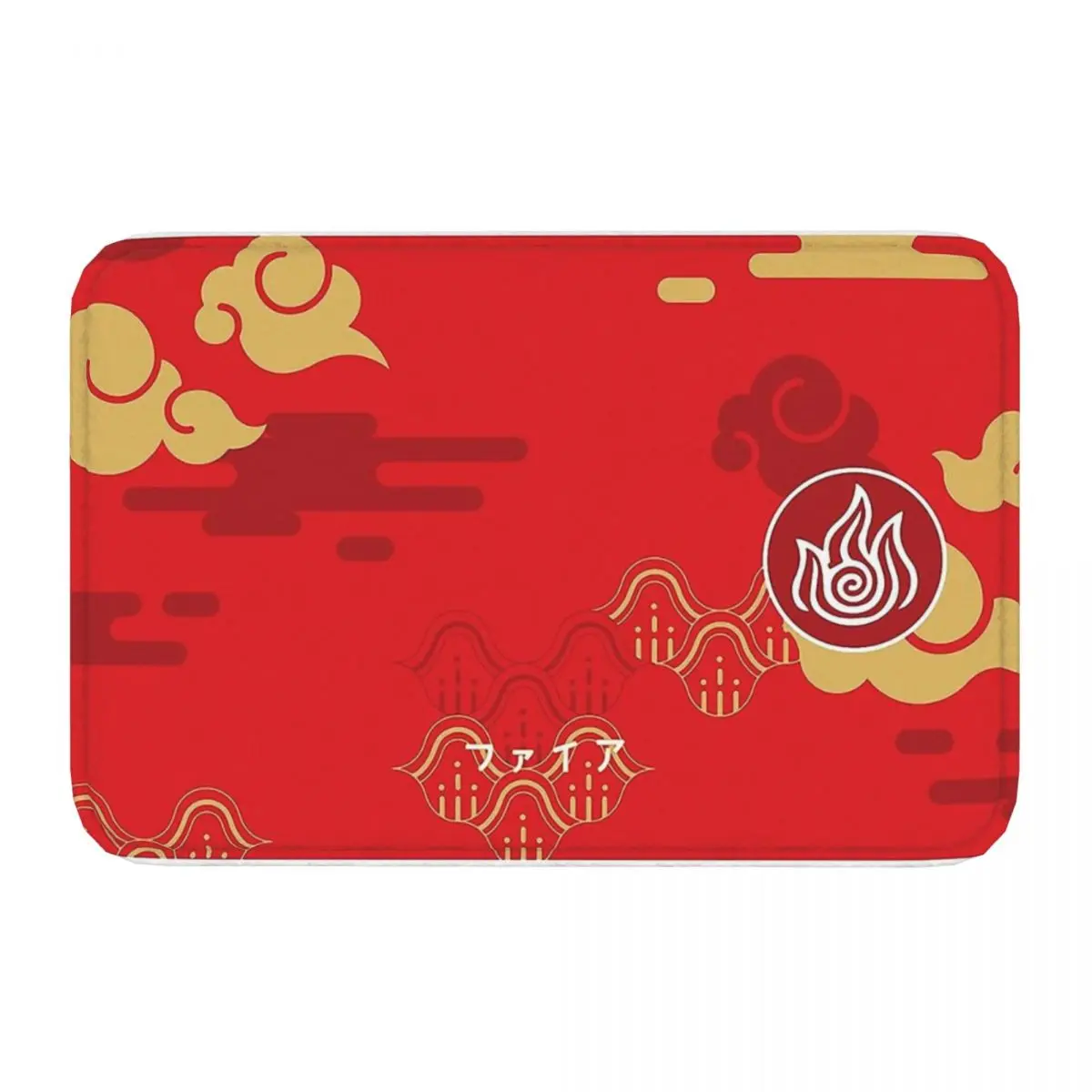 Avatar The Last Airbender Bath Mat Fire Nation SUNSET Doormat Flannel Carpet Entrance Door Rug Home Decor