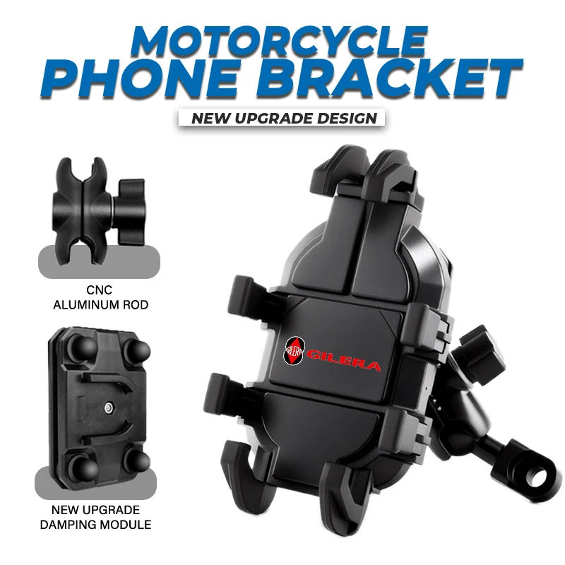 

Phone Holder 360° Rotatable Riding Motorcycle Stand Bracket Non-slip For Gilera GP800 Fuoco Nexus 500 Runner 50 125 200